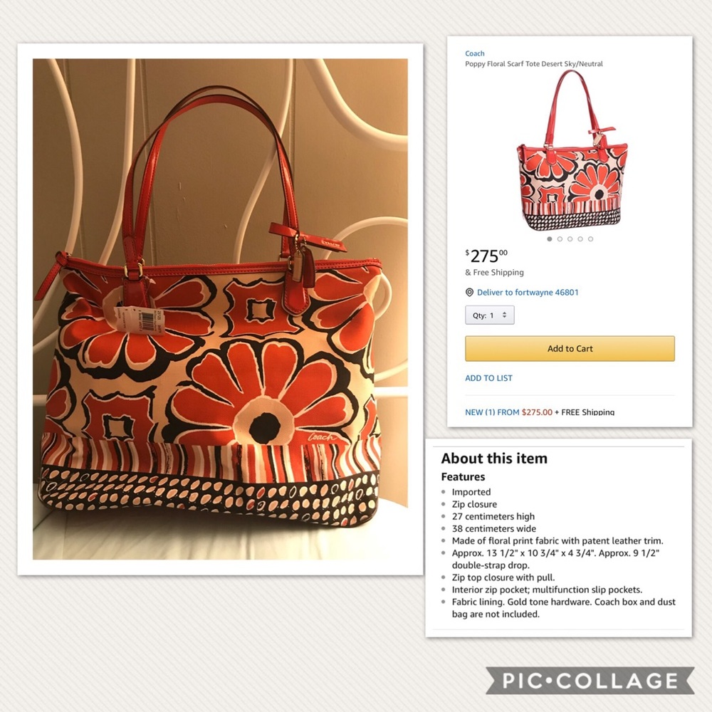 Coach Desert Sky Tote NWT